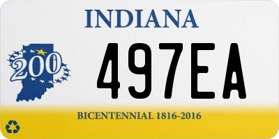 IN license plate 497EA