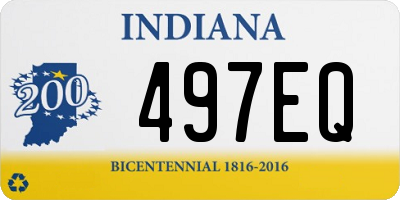 IN license plate 497EQ