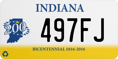 IN license plate 497FJ