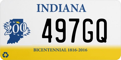 IN license plate 497GQ