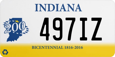 IN license plate 497IZ