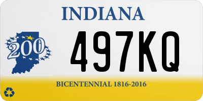 IN license plate 497KQ