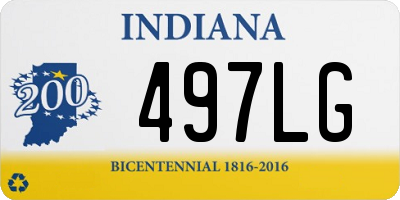 IN license plate 497LG