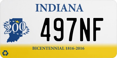 IN license plate 497NF