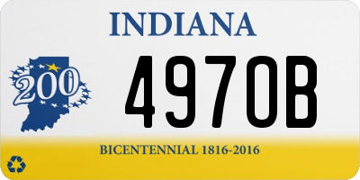 IN license plate 497OB