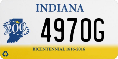 IN license plate 497OG