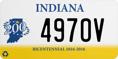 IN license plate 497OV