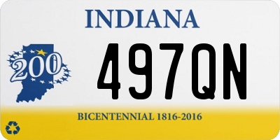 IN license plate 497QN