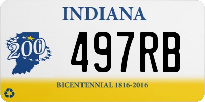IN license plate 497RB