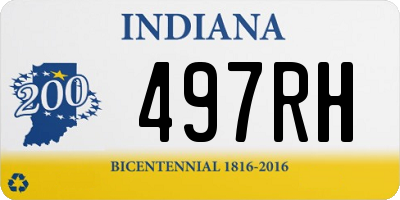 IN license plate 497RH