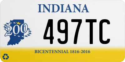 IN license plate 497TC