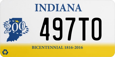 IN license plate 497TO