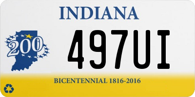 IN license plate 497UI