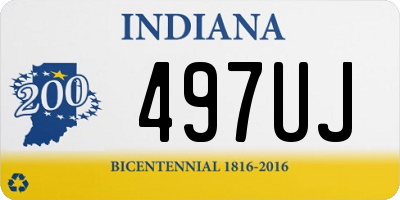IN license plate 497UJ