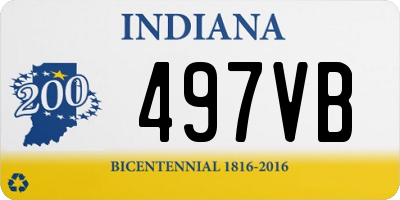 IN license plate 497VB