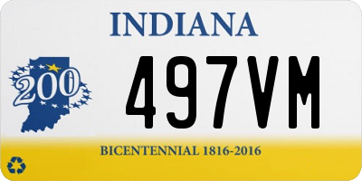 IN license plate 497VM