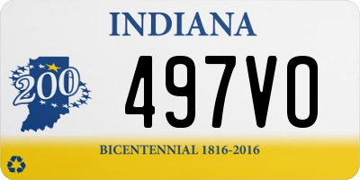 IN license plate 497VO