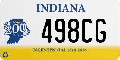 IN license plate 498CG