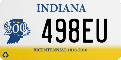 IN license plate 498EU