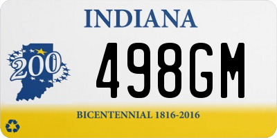 IN license plate 498GM