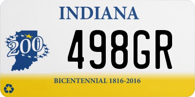 IN license plate 498GR