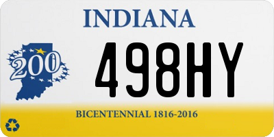 IN license plate 498HY
