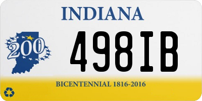 IN license plate 498IB
