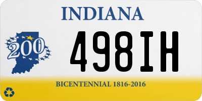 IN license plate 498IH