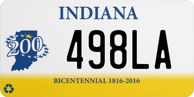 IN license plate 498LA