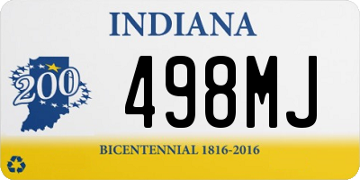 IN license plate 498MJ