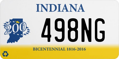 IN license plate 498NG