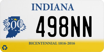 IN license plate 498NN