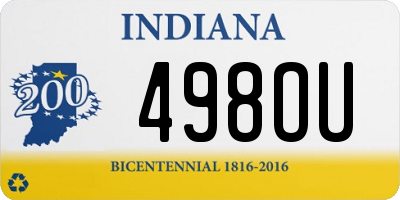 IN license plate 498OU
