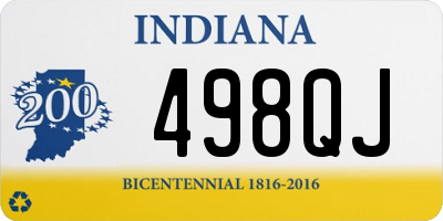 IN license plate 498QJ