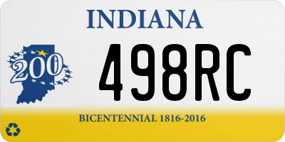 IN license plate 498RC