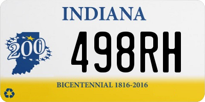 IN license plate 498RH