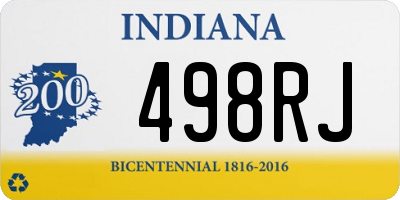 IN license plate 498RJ