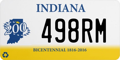 IN license plate 498RM