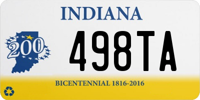 IN license plate 498TA