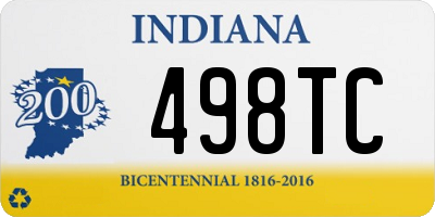 IN license plate 498TC