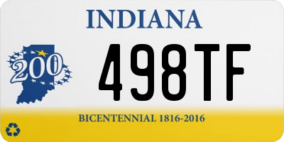 IN license plate 498TF