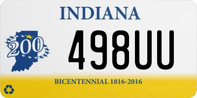 IN license plate 498UU