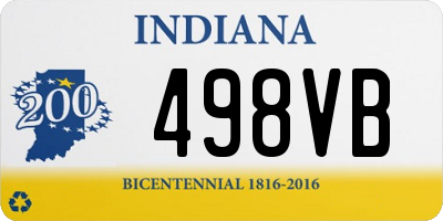 IN license plate 498VB