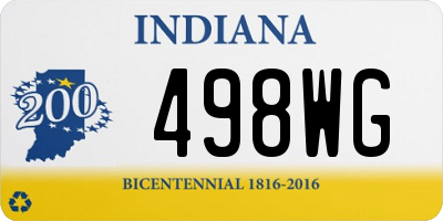 IN license plate 498WG
