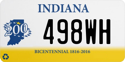 IN license plate 498WH