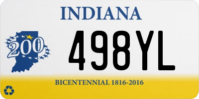 IN license plate 498YL