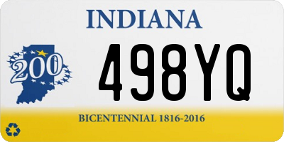 IN license plate 498YQ