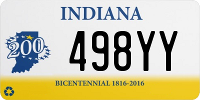 IN license plate 498YY