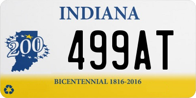 IN license plate 499AT