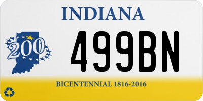 IN license plate 499BN